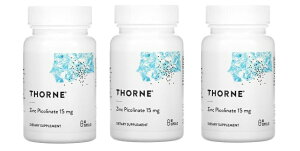 �u������3�{�Z�b�g�v�r�^�~�� �\�[�����T�[�` Thorne Research �����s�R�����_ 15 mg 60�J�v�Z��×3�{ �T�v�������g �s�R�����_���� ���N�H�i Thorne, Zinc Picolinate, 15 mg, 60 Capsules×3 �s�R�����_ ����