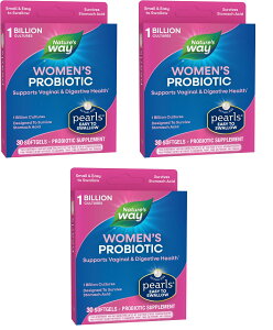 「お得な3箱セット」Nature's Way社プロバイオティクス生きた乳酸菌1粒あたり10億個(ラクトバチルスアシドフィルス/ラクトバチルスラムノーサス/ラクトバチルスプランタルム)配合サプリメン