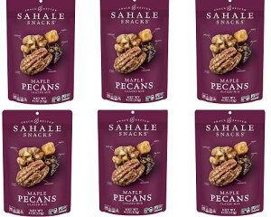 u6܃ZbgvSahale Snacks, Snack Better, Maple Pecans, 4.0 oz ×6 bags [vs[JAO[Y~bNXA113g×6