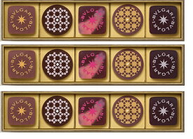 「お得な3箱セット」BVLGARI IL CIOCCOLATOブルガリチョコレートジェムズ コレツィオーネ・サン・ヴァレンティーノ5粒入りギフトリボン/手提げ3袋つき/クール便/ホワイトデー高級チョコレート