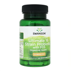 SwansonЃCeۑ 15ۊ132 _ Tvg601{ Ultimate 16 Strain Probiotic with FOS AeBbg 16XgC voCIeBbNEBY FOS60 voCIeBNX 