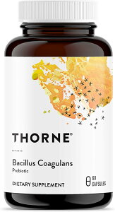 Thorne Research�@�o�`���X�R�A�O�����X�A60���@���_�� �T�v�������g�@THORNE Bacillus Coagulans Probiotic - Shelf Stable Probiotic Supplement to Promote GI Health - 60 Capsules