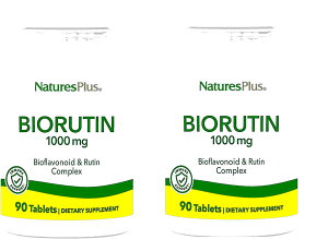 �u������2�{�Z�b�g�vNaturesPlus �Ѓo�C�I���`�� �T�v�������g1��������500mg�z�� �^�u���b�g 90����2�{ Nature's Plus Biorutin, 1000 mg, 90 Tablets 2bottle