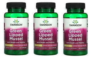 u3{ZbgvSwansonЃ~hCKC ΃CL GMCKC 1500mgz60×3{TvgSwanson, Green Lipped Mussel, 500 mg, 60 Capsules×3