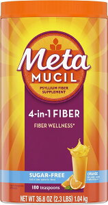 �u��e��1.04kg�vMeta Mucil �Ѓ��^���V���V���K�[�t���[�t�@�C�o�[4-in-1�T�C���E���n�X�N�p�E�_�[�A�I�����W��/�����Ȃ� Metamucil�@���^���V�� �I�����W