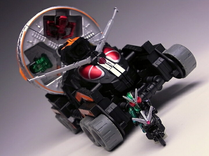 楽天市場】バンダイ 仮面ライダーW 超合体リボルギャリー全4種 