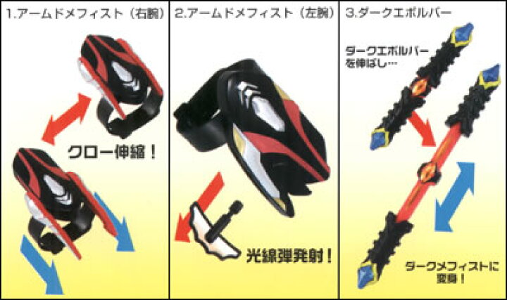 楽天市場】ウルトラマンネクサスキット変身ダークメフィスト全3種類 