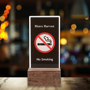 �։� No Smoking sign ���v���[�g �T�C���v���[�g SLIM�^�C�v �։��T�C���v���[�g �։����v���[�g �i���֎~ ���X�g���� �o�[ �J�t�F �e�B�[���[�� PixelQode