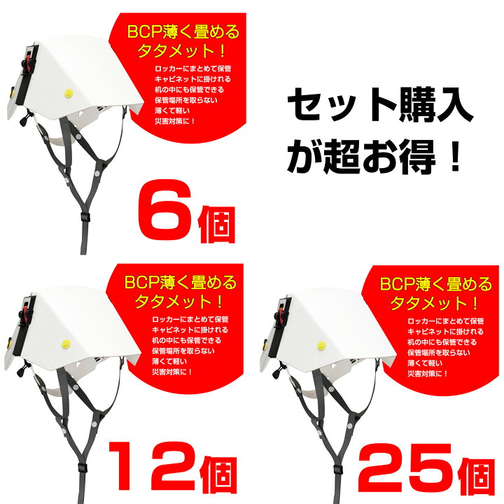 楽天市場】防災 ヘルメット 折り畳み ヘルメット タタメット BCP 地震 