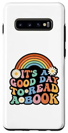 Galaxy S10+ It's A Good Day To Read A Book Groovy Retro Book Lover スマホケース