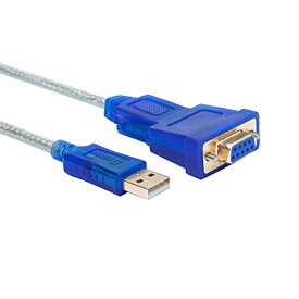 DTECH USBシリアルケーブル 1.8m USB-RS232C 変換 クロス接続 クロスケーブル USBtypeA to D-sub9ピン オスーメス RTXシリーズ ヤマハルーター Windows10/8/7/Mac等対応