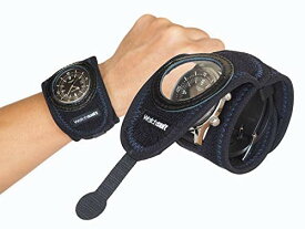 《Watch suit VR黒／黒紺》は腕時計、スマートウォッチを5秒で簡単装着するな伸縮性と通気性がある保護プロテクターです。透明窓の上からスマートウオッチの操作可能カバー。GARMIN、pixel watch等をプールで水泳等にも、信頼のメイドインジャパン