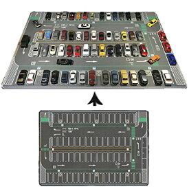 1/64駐車場マットモデル車のシーンディスプレイ大型ガレージ玩具マウスパッドサイズD