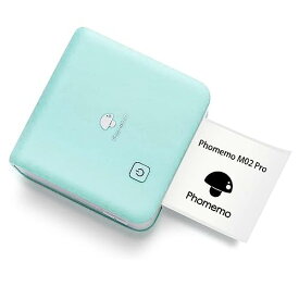 Phomemo M02 PRO 300DPI フォトプリター ミニ サーマルプリンター モバイルプリンター サーマルプリンター ポータブル式 フォトプリンタ メモプリンター 感熱プリンター Bluetooth接続 写真・メモ・手帳・領収書・ラベル 学生用 在宅勤務 自宅学習 多国言語対応APP 日本語取