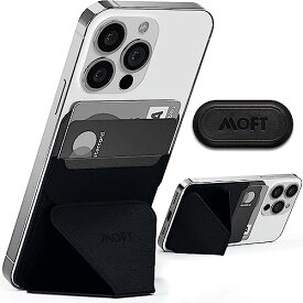 MOFT X [ミニマム版] iPhone15 iPhone14 スマホスタンド Magsafe非対応 粘着シートタイプ iPhone ケース カバー スタンド 全機種対応 ナイトブラック(マグパッド1個)
