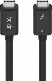 Belkin USB-Cケーブル Thunderbolt 4/USB4 100W 40Gbps高速データ転送 8K対応 iPhone 15/MacBook/iPad Pro/iMac/Windows対応 インテル認証 USB-IF認証 2m ブラック INZ002bt2MBK