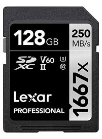 Original Lexar 1667x V60 250MB/s Flash Memory sd cards 64gb 128GB UHS-II U3 Card high speed 256GB SDXC For 3D 4K HD video (128GB)