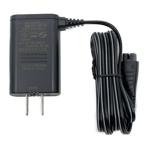 ESST39K7667 パナソニック 本体記載品番 RC1-80 黒 ブラック メンズシェーバー ラムダッシュ用 充電器 充電アダプター 新品 純正 交換用 部品  Panasonic