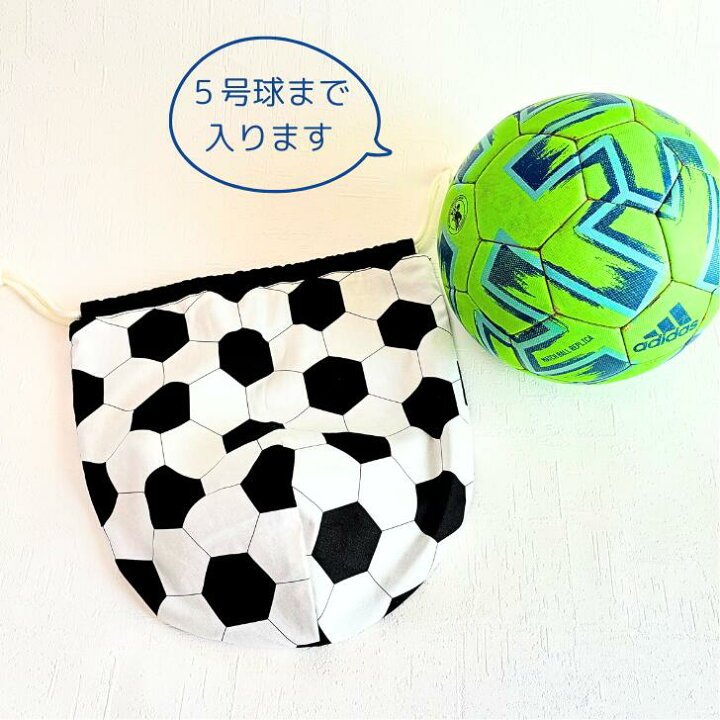楽天市場】【エントリーでポイント8倍+クーポン】 サッカー柄 巾着袋 