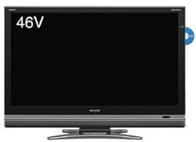 【中古】シャープ 46V型 液晶 テレビ AQUOS LC-46DX2-B フルハイビジョン ブルーレイレコーダー内蔵