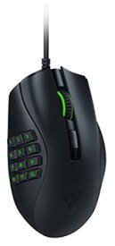 【中古】【39shop】Razer★Naga X MMO ゲーミングマウス 16ボタン 多ボタン 多ボタンマウス 軽量 85g 18000 DPI 5G 高性能オプティカルセンサー 柔らかい布巻ケーブ（良い）