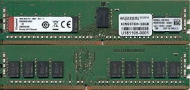 【中古】キングストン KSM24RD816MEI 16GB DDR4 2400MHz ECC CL17 2Rx8 1.2V Registered DIMM チップ固定 Micron E IDT
