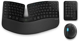 【中古】マイクロソフト スカルプト エルゴノミック デスクトップ L5V-00030 : ワイヤレス キーボード マウス テンキー セット セキリュティ AES暗号化機