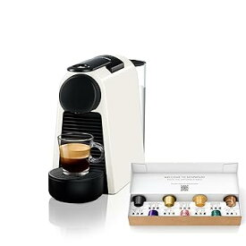 【中古】ネスプレッソ カプセル式コーヒーメーカー エッセンサ ミニ ピュアホワイト D 水タンク容量0.6L コンパクト 軽量 D30-WH-W