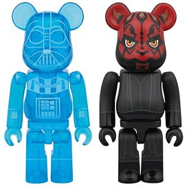 【中古】BE@RBRICK DARTH VADERTMHOLOGRAPHIC Ver. & DARTH MAULTM 2 PACK STARWARS ABS&PVC 塗装済み可動フィギュア