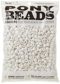 【中古】Pony Bead Big Value Pack 9mm 1000Pkg-Opaque White 並行輸入品