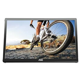 【中古】AOC e1659Fwu 16-Inch Ultra Slim 1366x768 Res 200 cd/m2 Brightness USB 3.0-Powered Portable LED Monitor w/ Case by AOC