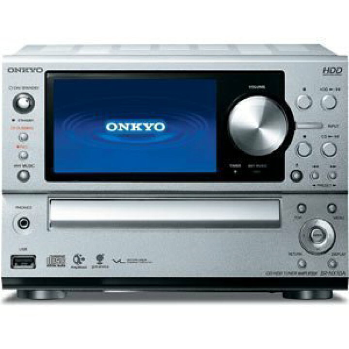 楽天市場】【中古】ONKYO CD/HDDチューナーアンプシステム シルバー BR 