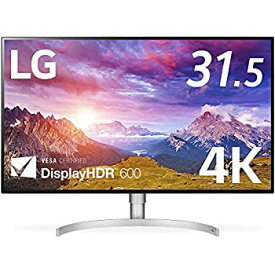 【中古】【非常に良い】LG モニター ディスプレイ 32UL950-W 31.5インチ/4K/DisplayHDR600/Nano IPS/Thunderbolt3×2、HDMI、DP/スピーカー/ピボット、高さ調節/3年安心