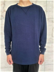 PORTER CLASSIC（ポータークラシック）【FRENCH THERMAL CREWNECK】★BLUE☆