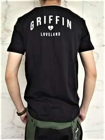 GRIFFIN(グリフィン）【GRIFFIN LOVELAND】”BACK GRAPHIC”ORGANIC COTTON T-SHIRT★BLACK★