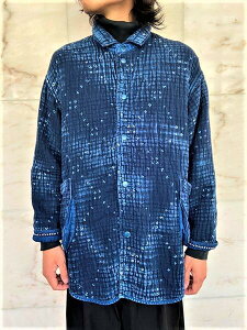 PORTER CLASSIC�i�|�[�^�[�N���V�b�N�j�yKOGIN ART SHIRT JACKET�z�R�M���V���c�W���P�b�g��BLUE��