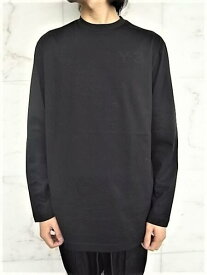 adidas Y-3（ワイ−スリー）【Y-3 CLASSIC CHEST LOGO LS TEE】クラシックチェスト"Y-3"ロゴロングスリーブティー★BLACK★