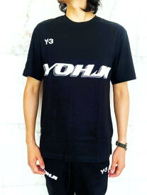 adidas Y-3（ワイ−スリー）【Y-3 U GFX SS TEE】UNISEX”Yohji”グラフィックロゴショートスリーブティー★BLACK★