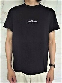 Maison Margiela（メゾン マルジェラ）【Distorted logo T-shirt】デストロイロゴ刺&#32353;ティーシャツ★BLACK★