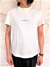 Maison Margiela（メゾン マルジェラ）【Distorted logo T-shirt】デストロイロゴ刺&#32353;ティーシャツ☆OFF WHITE★