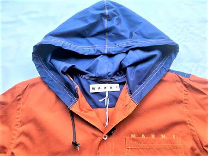 楽天市場】MARNI（マルニ）【HOODED COTTON OVERSHIRT】フード付きロゴ 