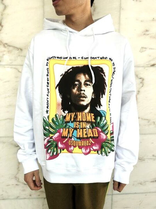 楽天市場】DSQUARED2（ディースクエアード）【BOB MARLEY COOL HOODIE  