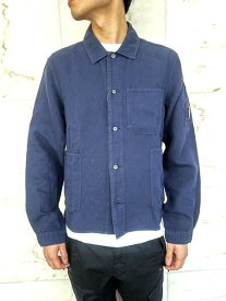 C.P.COMPANY(シー・ピー・カンパニー）【BROKEN LINO COTONE SHIRT】ブロークンリネンシャツジャケット★MEDIEVAL BLUE★