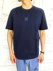 C.P.COMPANY(シー・ピー・カンパニー）METROPOLIS SERIES【Mercerized Jersey Pockets T-Shirt】"メトロポリスシリーズ"マーセライズドコットンポケットティー★TOTAL ECLIPSE(MIDNIGHT BLUE)★