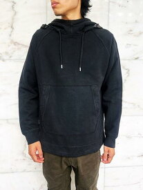 C.P.COMPANY(シー・ピー・カンパニー）【DIAGONAL FLEECE 2/1 GOGGLE HOODIE】”レイヤードゴーグルフーディー”スウェットパーカー★BLACK★