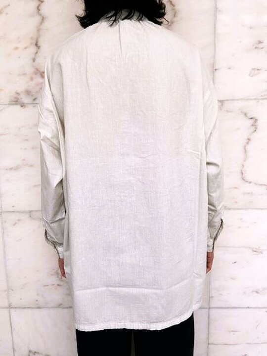 Porter Classic LONG SMOCK SHIRT ホワイト