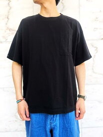 PORTER CLASSIC（ポータークラシック）【POCKET T-SHIRT】ポケットティーシャツ★BLACK★