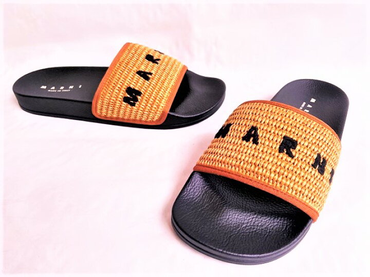 楽天市場】MARNI（マルニ）【BROWN RAFFIA SANDAL】