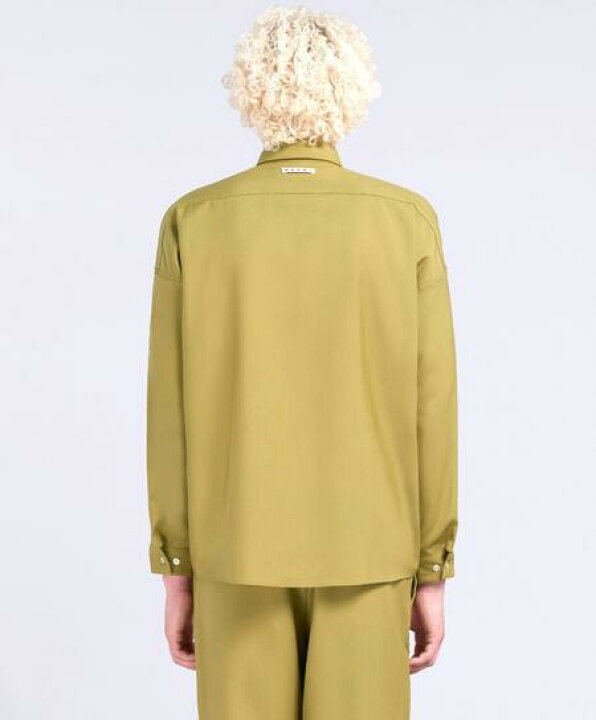 楽天市場】MARNI（マルニ）【GREEN TROPICAL WOOL LONG-SLEEVED SHIRT 
