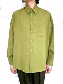 MARNI（マルニ）【GREEN TROPICAL WOOL LONG-SLEEVED SHIRT】グリーン トロピカルウールSHIRT★GREEN☆